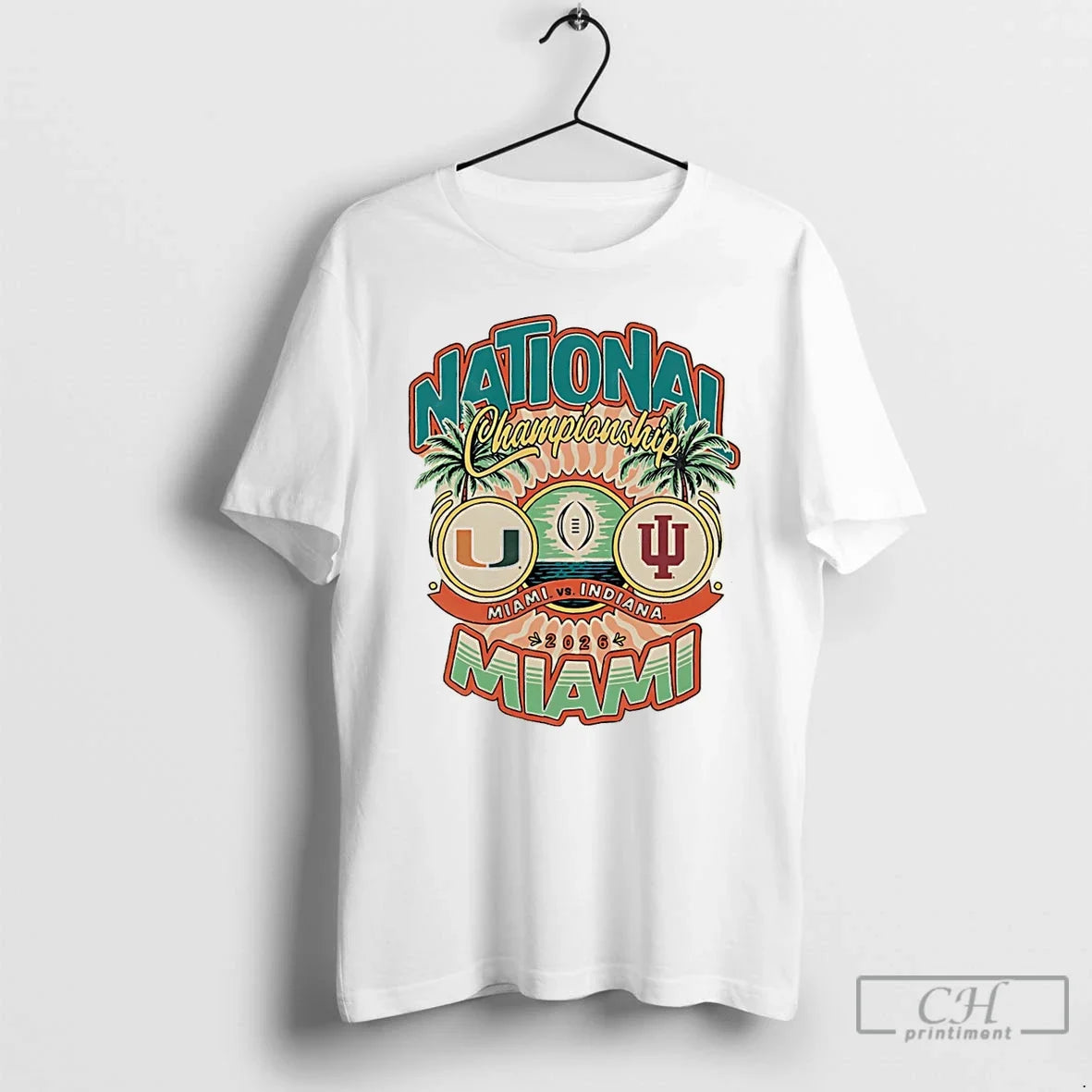 College Football Playoff 2026 National Championship Miami Vs Indiana Matchup T-Shirts, Hoodie, Sweatshirt - T-Shirt, Sweatshirt, Hoodie