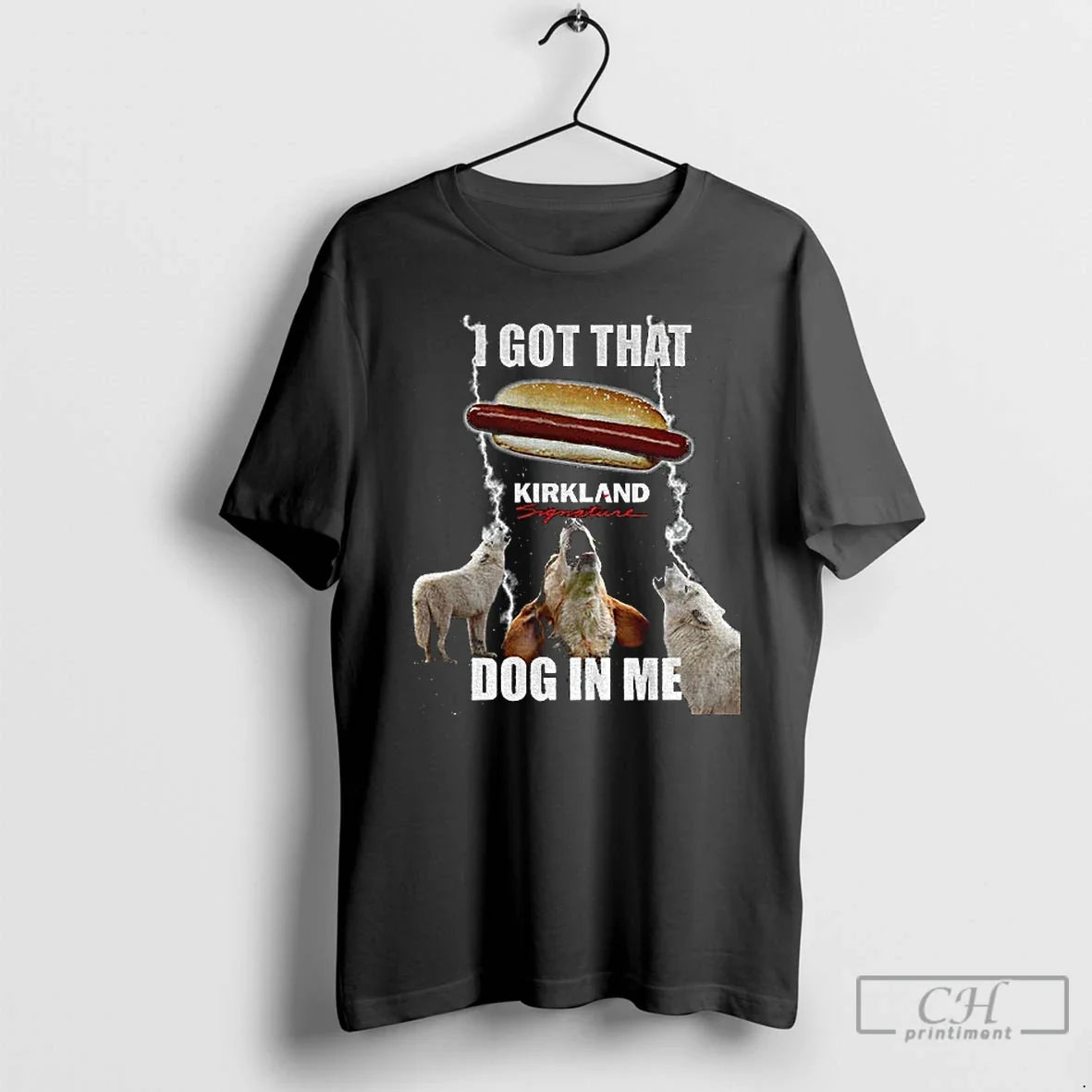 Costco Kirkland Hot Dog I Got That Dog Me Three Wolf Moon Parody T-Shirts, Hoodie, Sweatshirt - T-Shirt, Sweatshirt, Hoodie