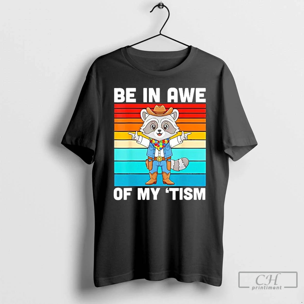 Cowboy Raccoon Autism Awareness Be Awe My Tism Vintage T-Shirts, Hoodie, Sweatshirt - T-Shirt, Sweatshirt, Hoodie