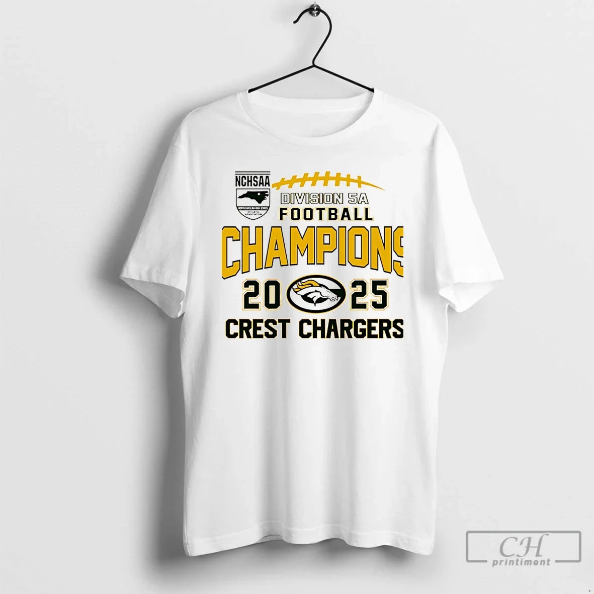 Crest Chargers 2025 Nchsaa Division 5a Football Champions T-Shirts, Hoodie, Sweatshirt - T-Shirt, Sweatshirt, Hoodie