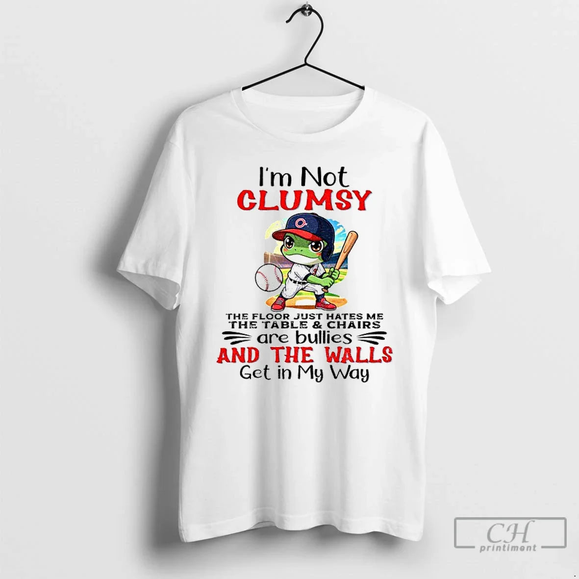 Frog Im Not Clumsy Just Floor Hates Me Table Chairs Are Bullies T-Shirts, Hoodie, Sweatshirt - T-Shirt, Sweatshirt, Hoodie