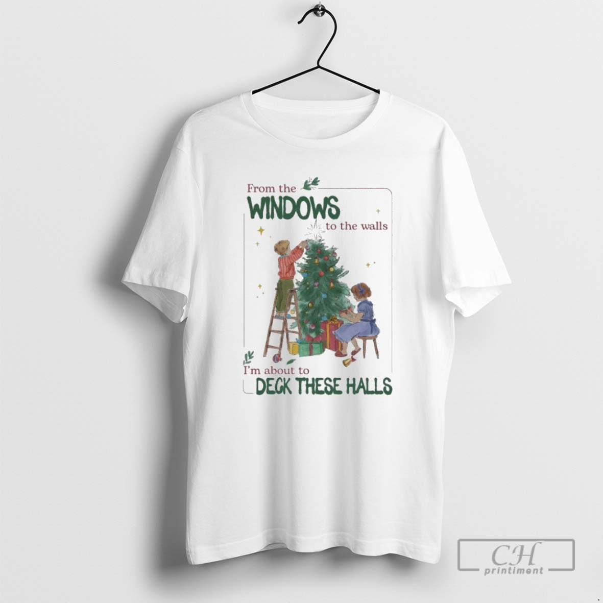 Windows Walls Im About Deck These Halls Tree T-Shirts, Hoodie, Sweatshirt - T-Shirt, Sweatshirt, Hoodie