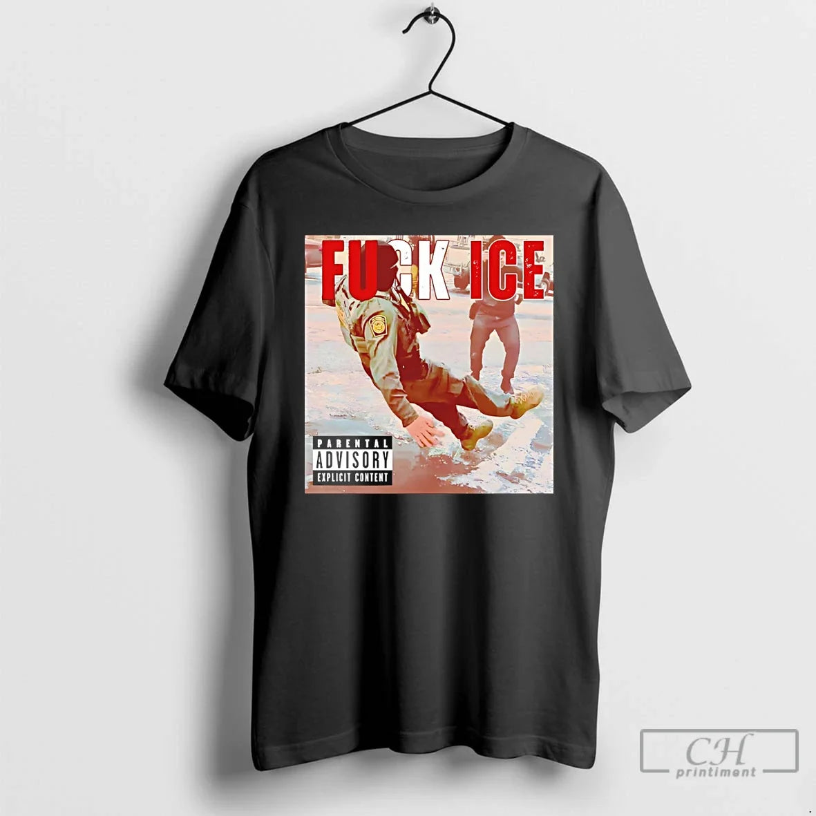 Fuck Ice Anti Ice Album Cover Anti Ice Minnesota Parental Advisory Explicit Content T-Shirts, Hoodie, Sweatshirt - T-Shirt, Sweatshirt, Hoodie