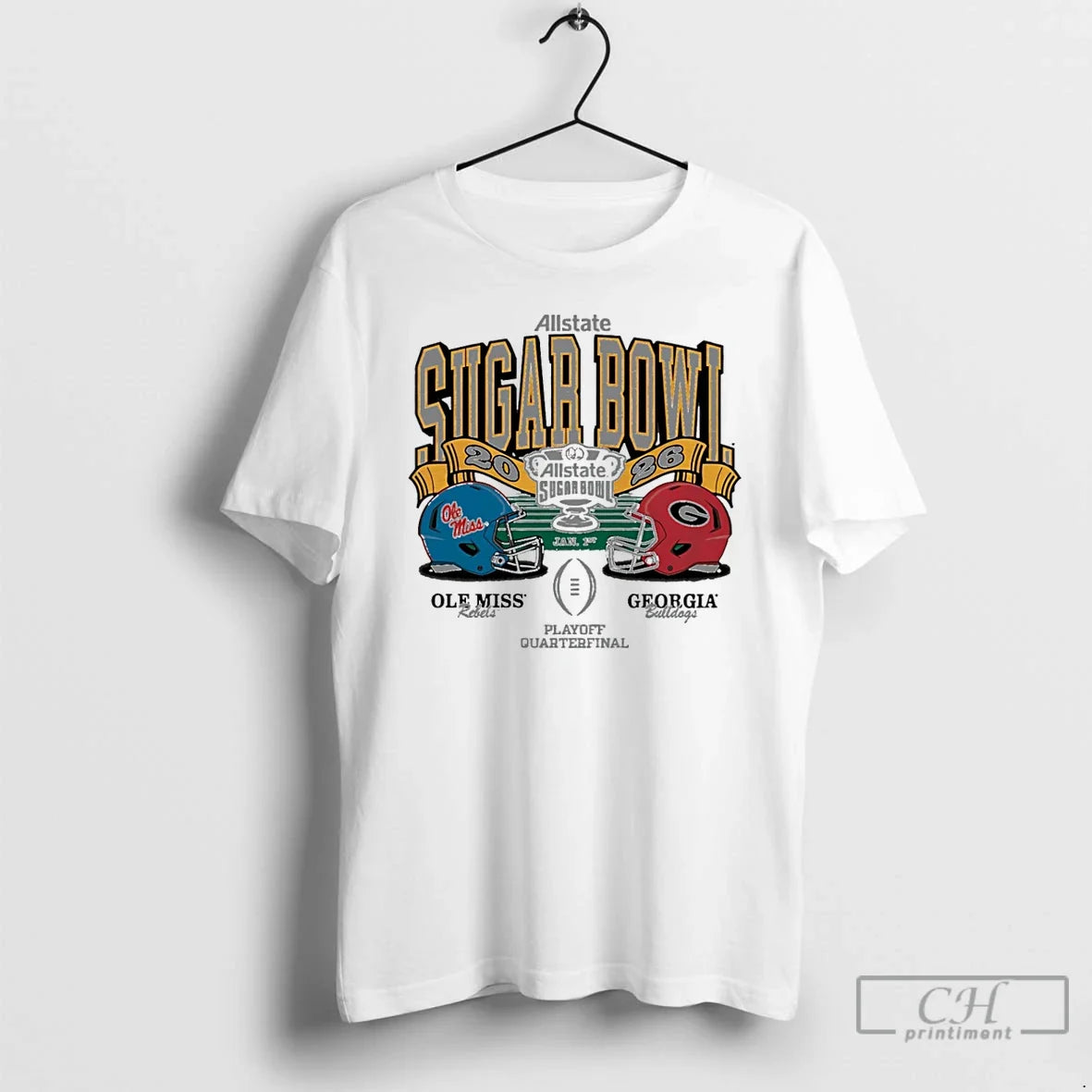 Georgia Vs Ole Miss 2026 Sugar Bowl Head Head T-Shirts, Hoodie, Sweatshirt - T-Shirt, Sweatshirt, Hoodie