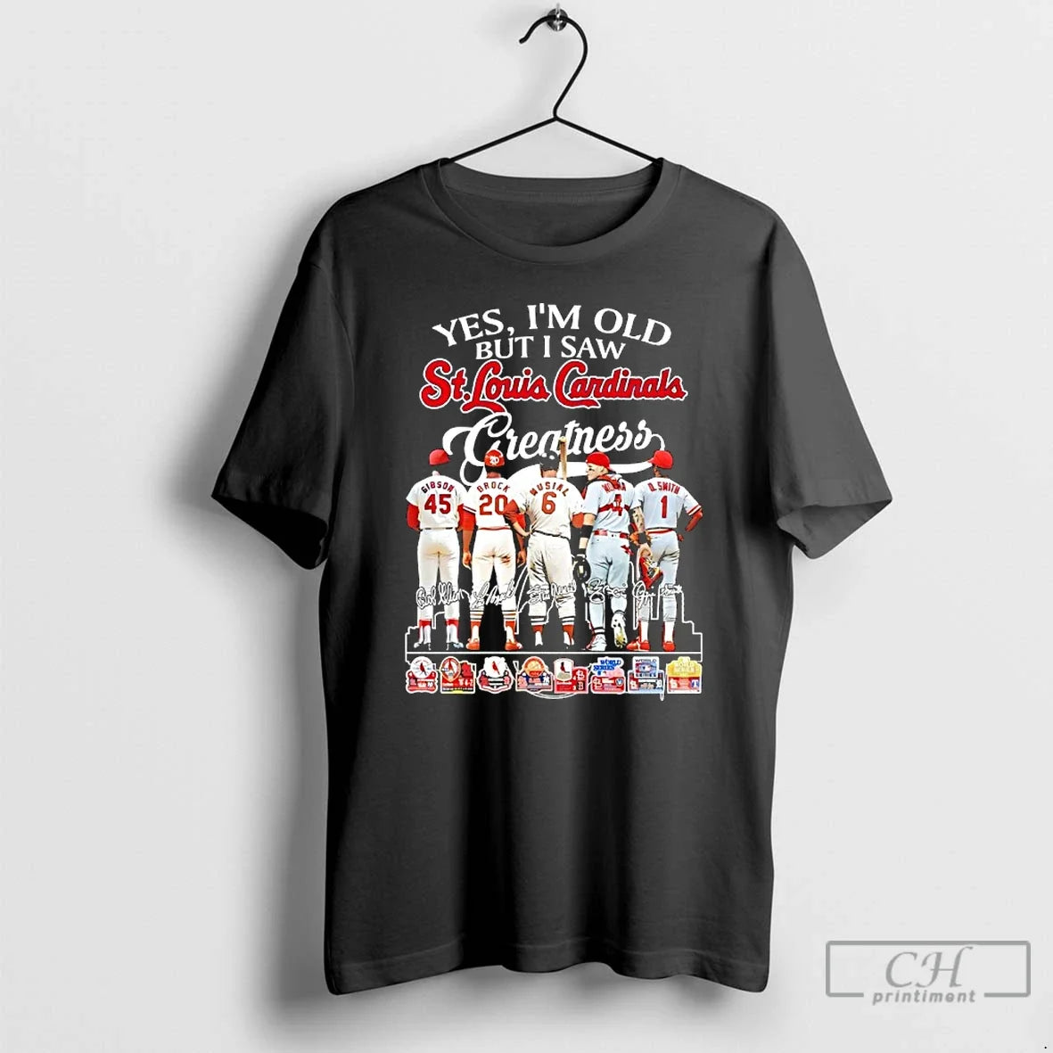 Gibson Legends Yes Im Old But I Saw St Louis Cardinals Greatness Skyline T-Shirts, Hoodie, Sweatshirt - T-Shirt, Sweatshirt, Hoodie
