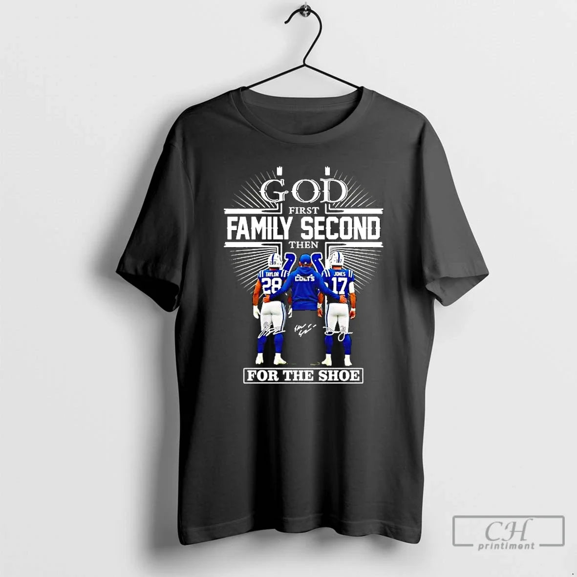 God First Family Second Then Indianapolis Colts Shoe Signatures Coach Players T-Shirts, Hoodie, Sweatshirt - T-Shirt, Sweatshirt, Hoodie