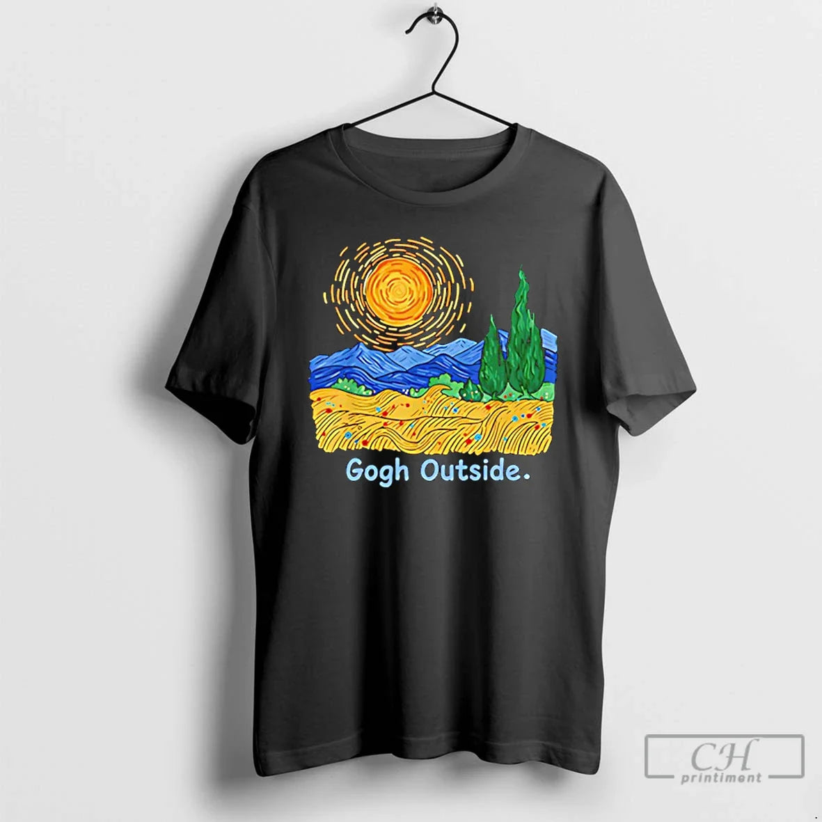 Gogh Outside Starry Night T-Shirts, Hoodie, Sweatshirt - T-Shirt, Sweatshirt, Hoodie