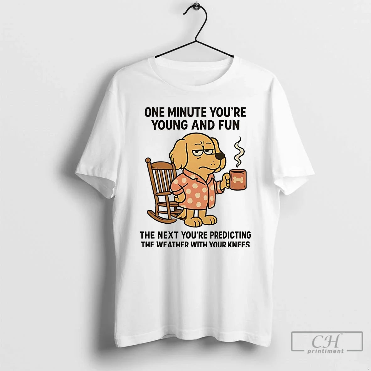 Golden Retriever One Minute Youre Young Fun T-Shirts, Hoodie, Sweatshirt - T-Shirt, Sweatshirt, Hoodie