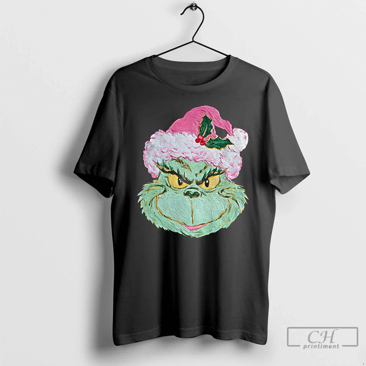 Grinch Brushstroke Green Monster Hand Painted T-Shirts, Hoodie, Sweatshirt - T-Shirt, Sweatshirt, Hoodie