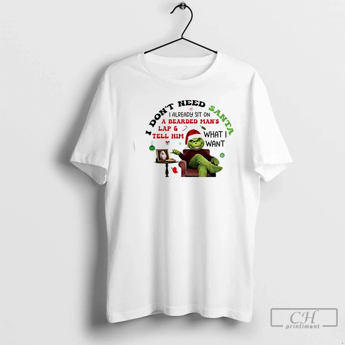 Grinch I Already Sit Dont Need Bearded Mans Lap Tell Him T-Shirts, Hoodie, Sweatshirt - T-Shirt, Sweatshirt, Hoodie