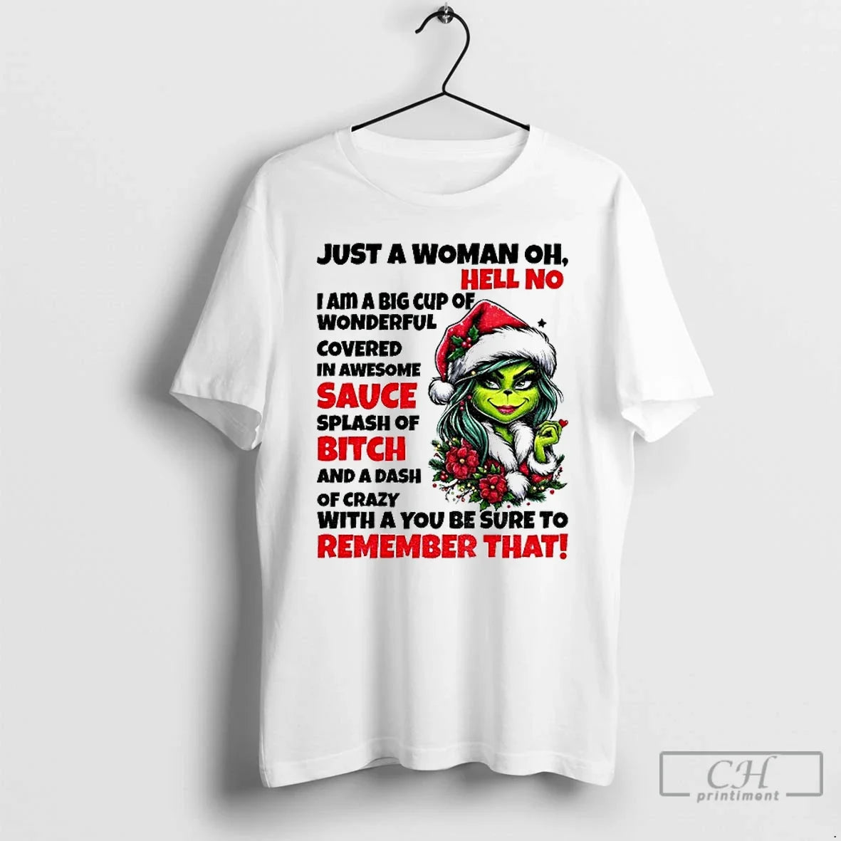 Grinch Just Woman Oh Hell No I Am Big Cup T-Shirts, Hoodie, Sweatshirt - T-Shirt, Sweatshirt, Hoodie