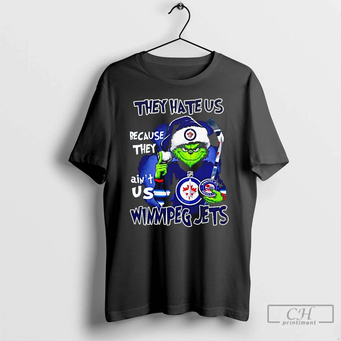 Grinch They Hate Us Because They Aint Is Winnipeg Jets T-Shirts, Hoodie, Sweatshirt - T-Shirt, Sweatshirt, Hoodie