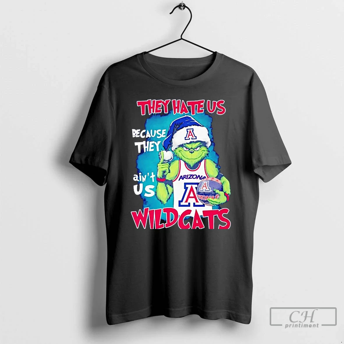 Grinch They Hate Us Because They Aint Us Arizona Wildcats T-Shirts, Hoodie, Sweatshirt - T-Shirt, Sweatshirt, Hoodie
