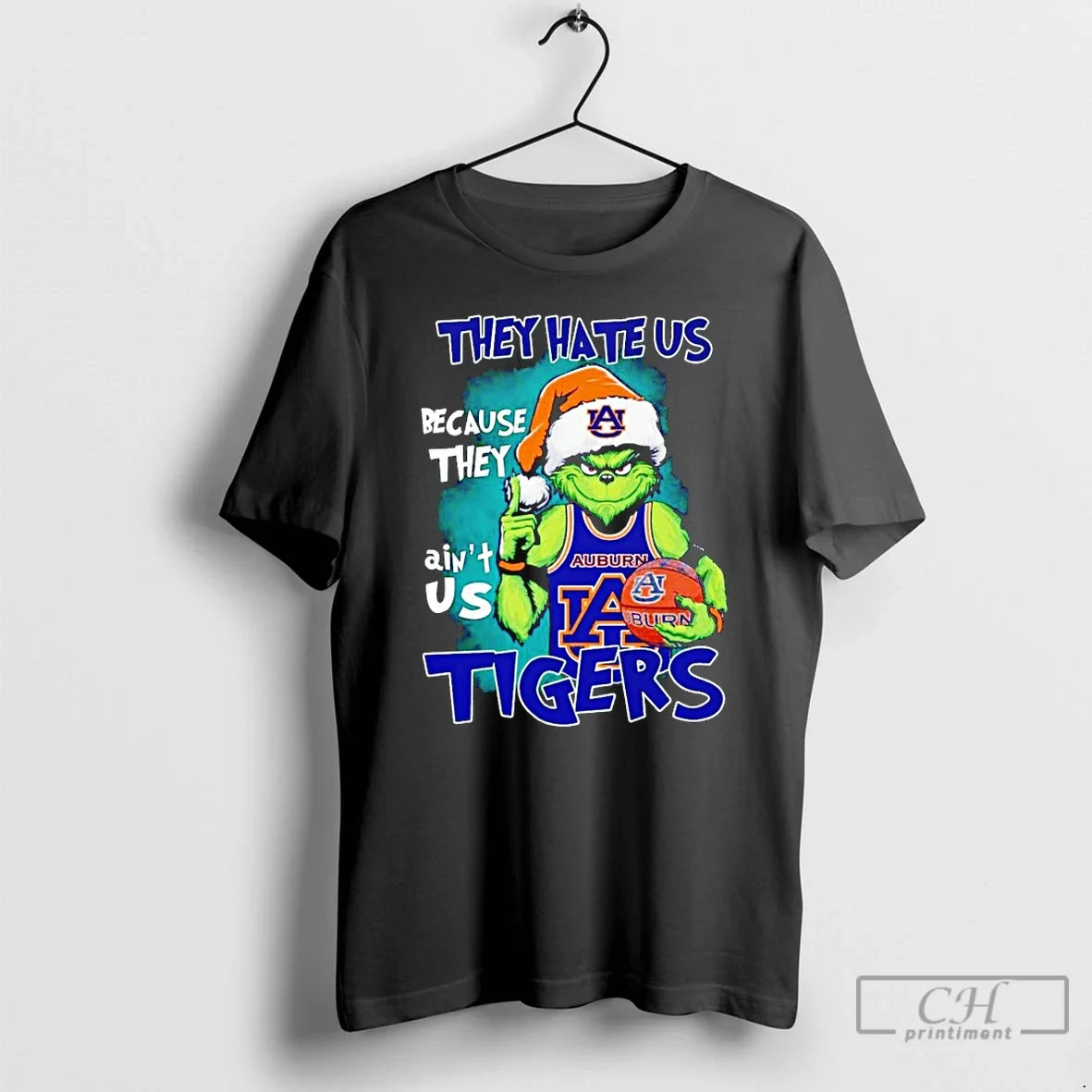 Grinch They Hate Us Because They Aint Us Auburn Tigers T-Shirts, Hoodie, Sweatshirt - T-Shirt, Sweatshirt, Hoodie