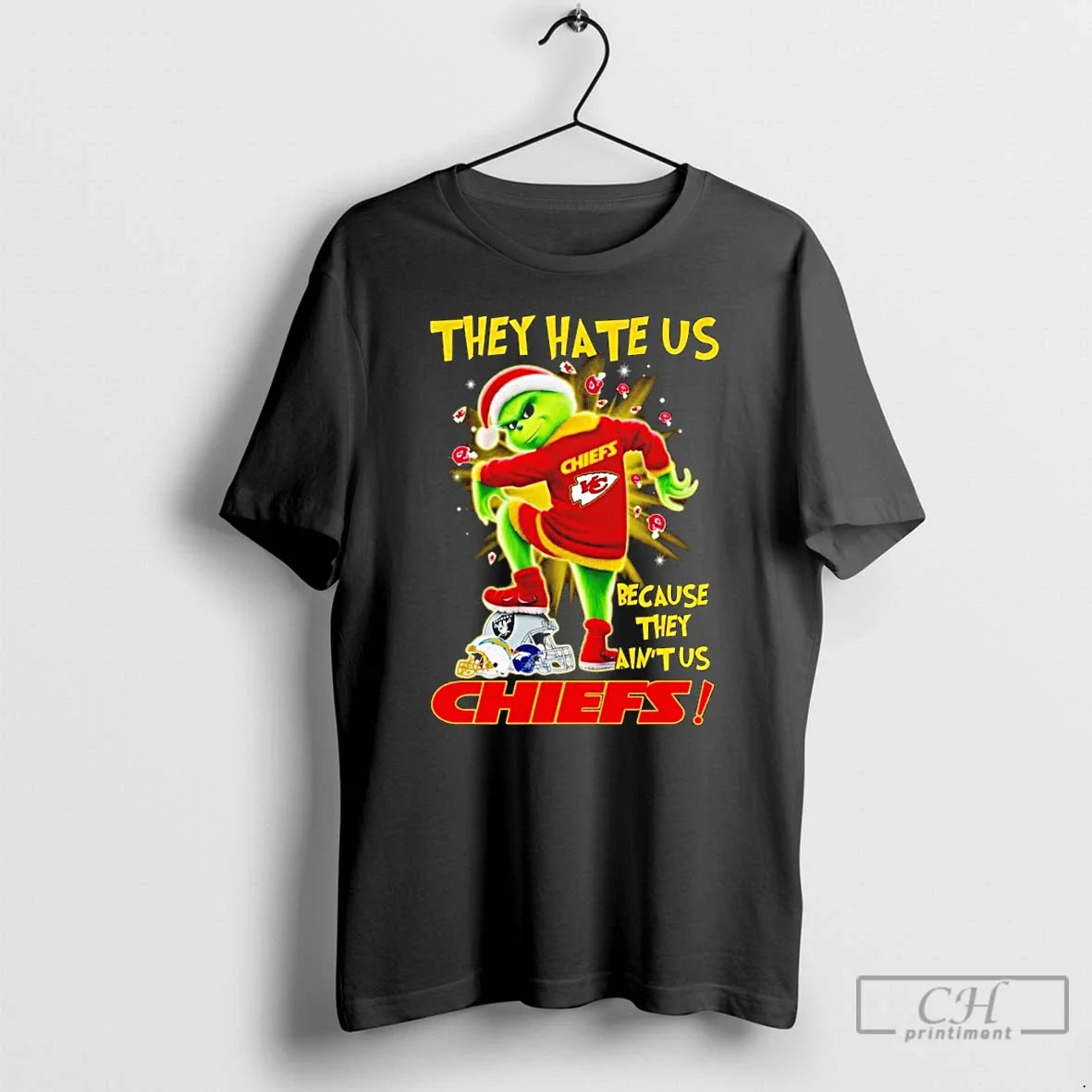 Grinch They Hate Us Because They Aint Us Chiefs T-Shirts, Hoodie, Sweatshirt - T-Shirt, Sweatshirt, Hoodie