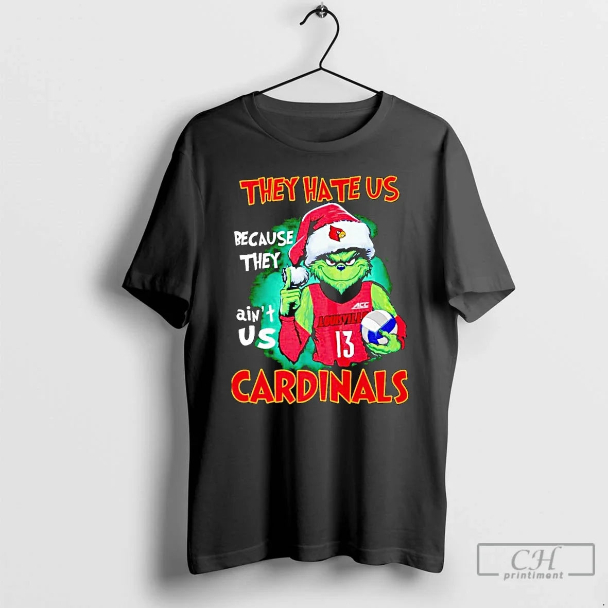 Grinch They Hate Us Because They Aint Us Louisville Cardinals T-Shirts, Hoodie, Sweatshirt - T-Shirt, Sweatshirt, Hoodie
