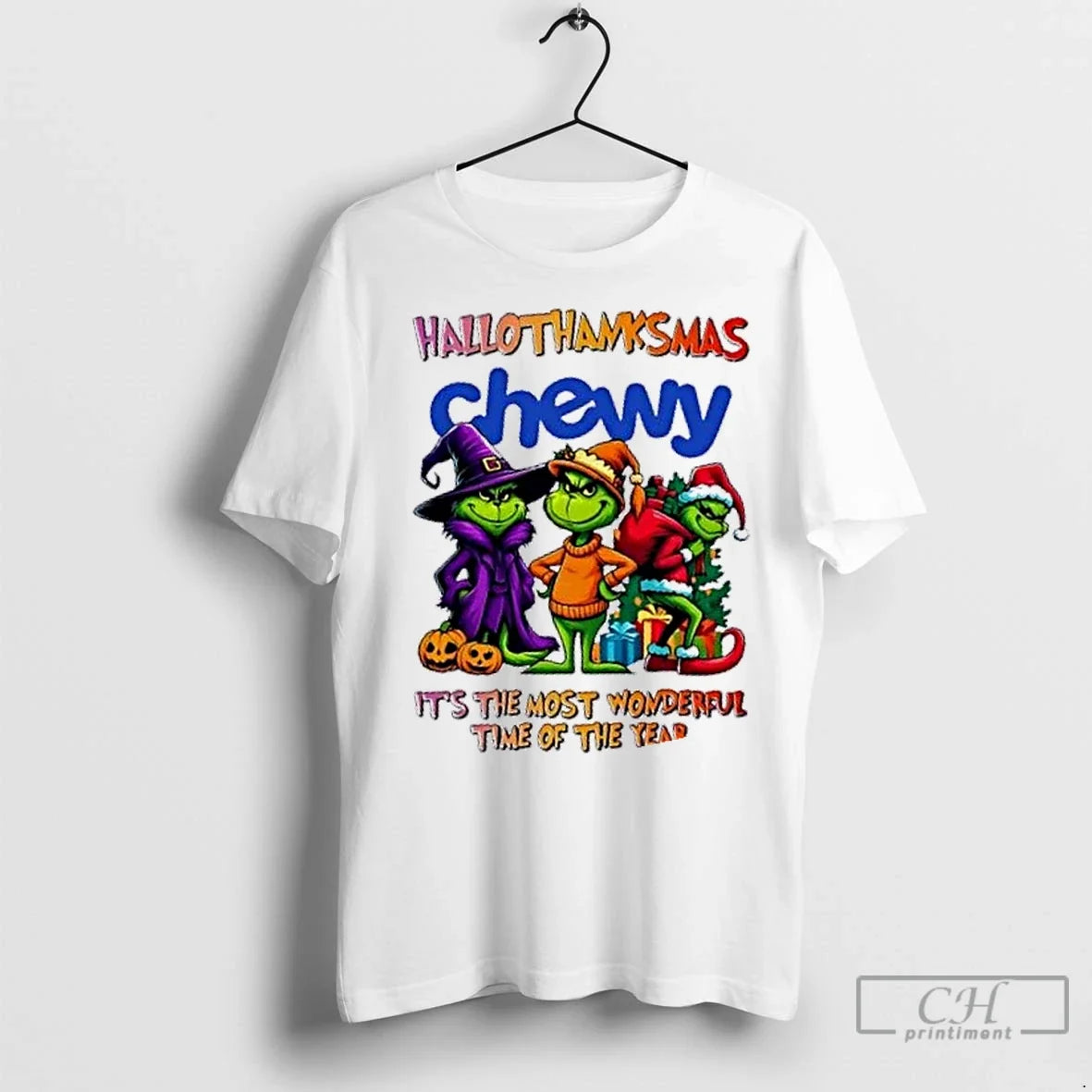 Grinch X Chewy Most Time Year Happy Hallothanksmas T-Shirts, Hoodie, Sweatshirt - T-Shirt, Sweatshirt, Hoodie