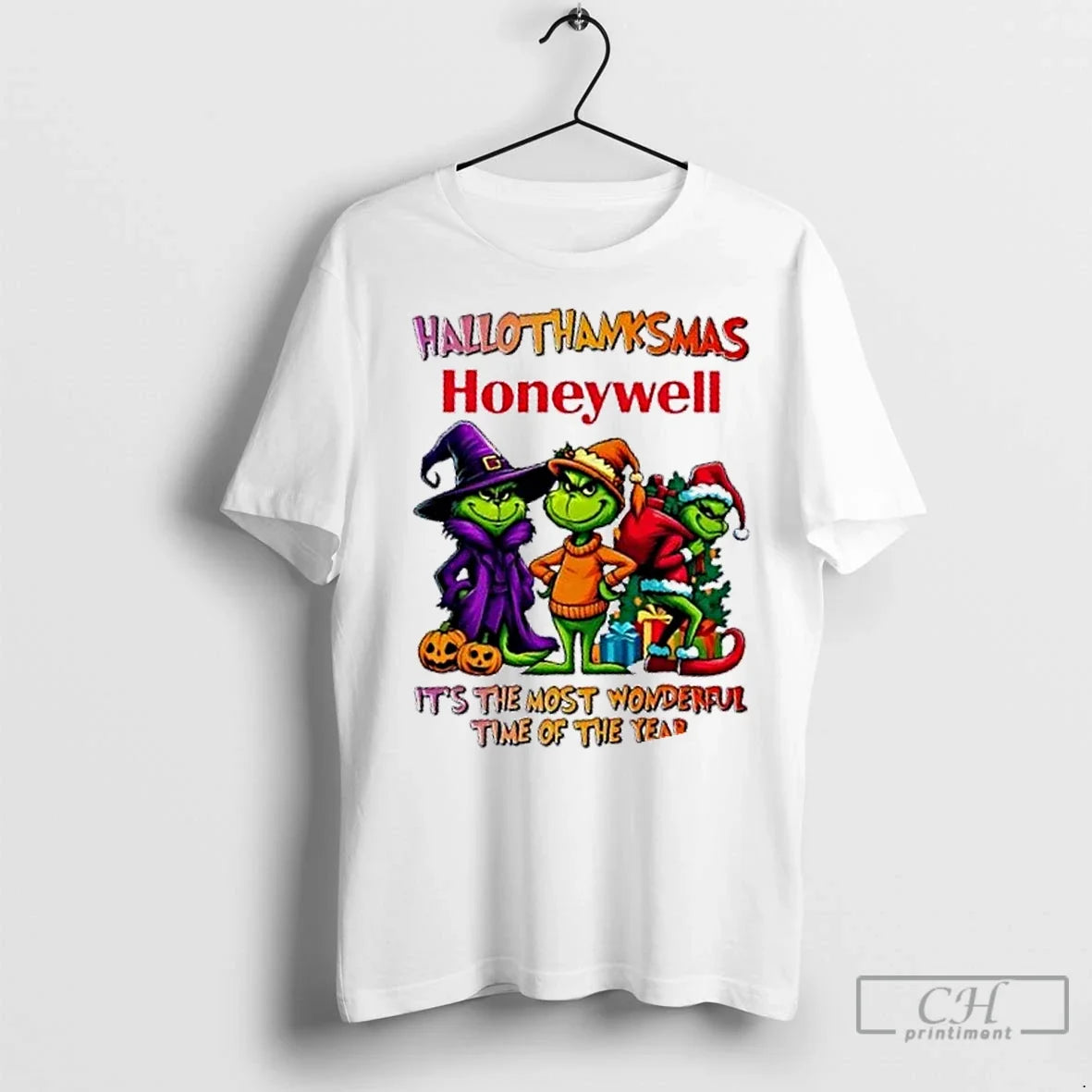 Grinch X Honeywell Most Time Year Happy Hallothanksmas T-Shirts, Hoodie, Sweatshirt - T-Shirt, Sweatshirt, Hoodie
