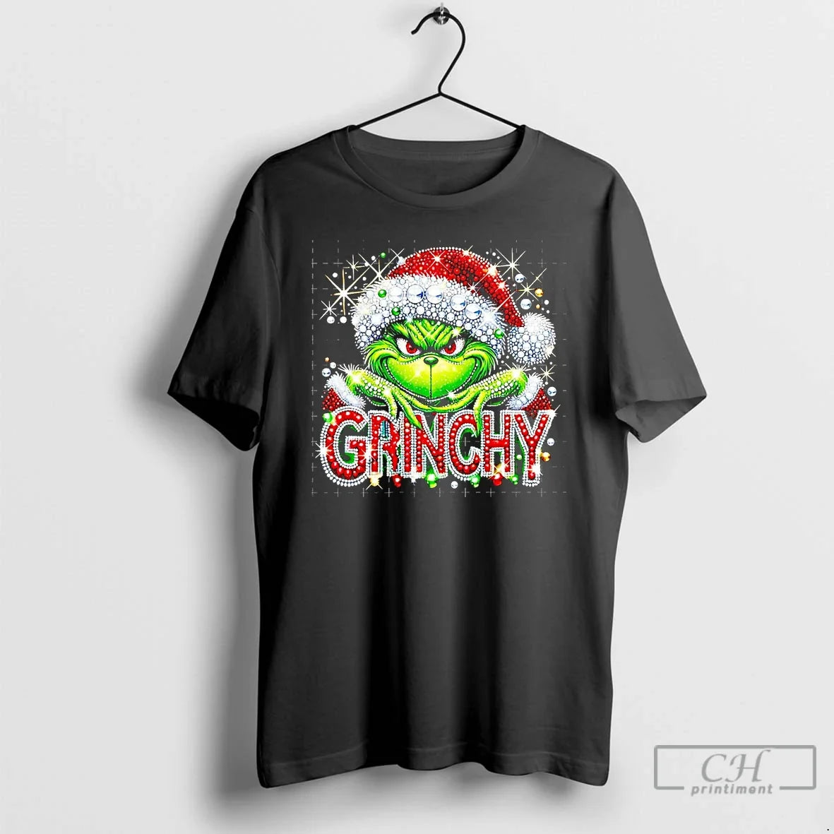 Grinchmas Rhinestone T-Shirts, Hoodie, Sweatshirt - T-Shirt, Sweatshirt, Hoodie