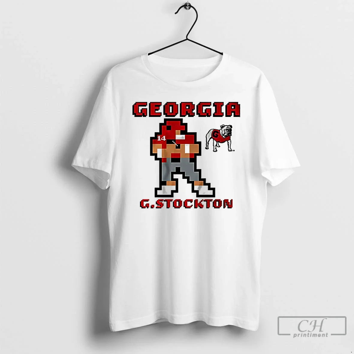 Gunner Stockton Georgia Bulldogs Football Retro Baller 8 Bit T-Shirts, Hoodie, Sweatshirt - T-Shirt, Sweatshirt, Hoodie