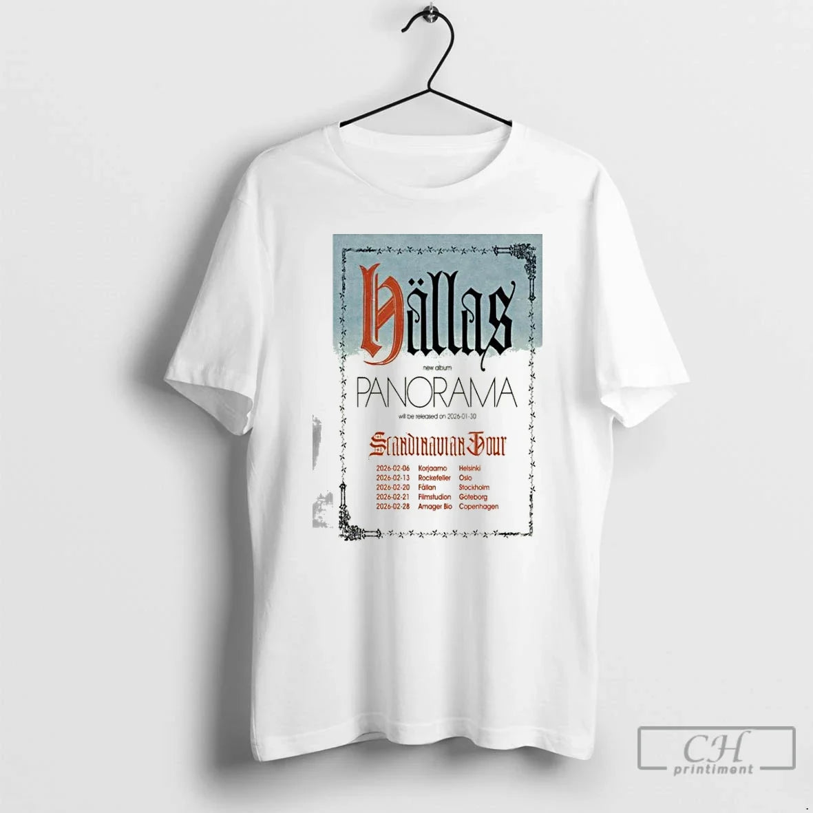 Hallas New Album Panorama Scandinavian Tour 2026 T-Shirts, Hoodie, Sweatshirt - T-Shirt, Sweatshirt, Hoodie