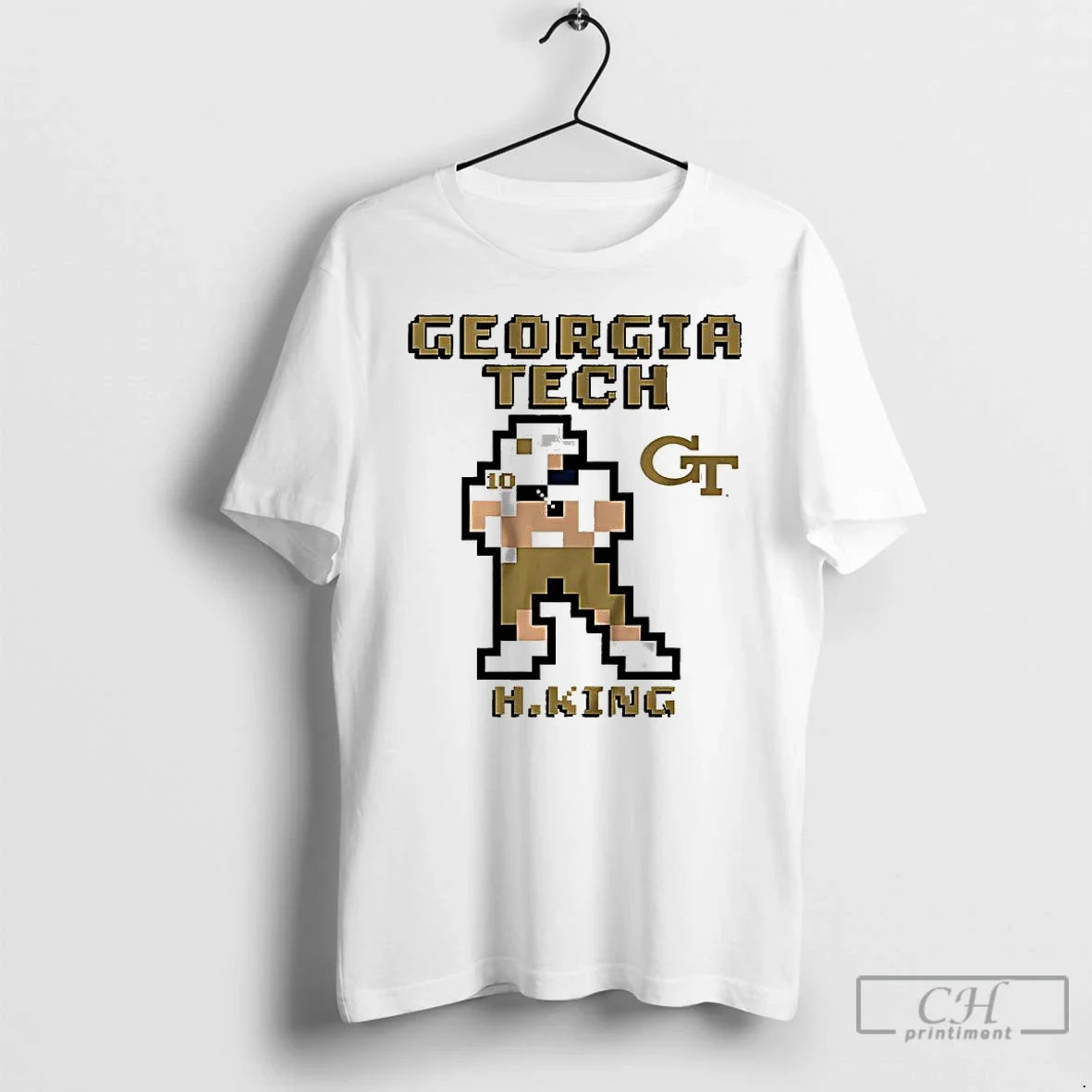 Haynes King Georgia Tech Yellow Jackets Football Retro Baller 8 Bit T-Shirts, Hoodie, Sweatshirt - T-Shirt, Sweatshirt, Hoodie