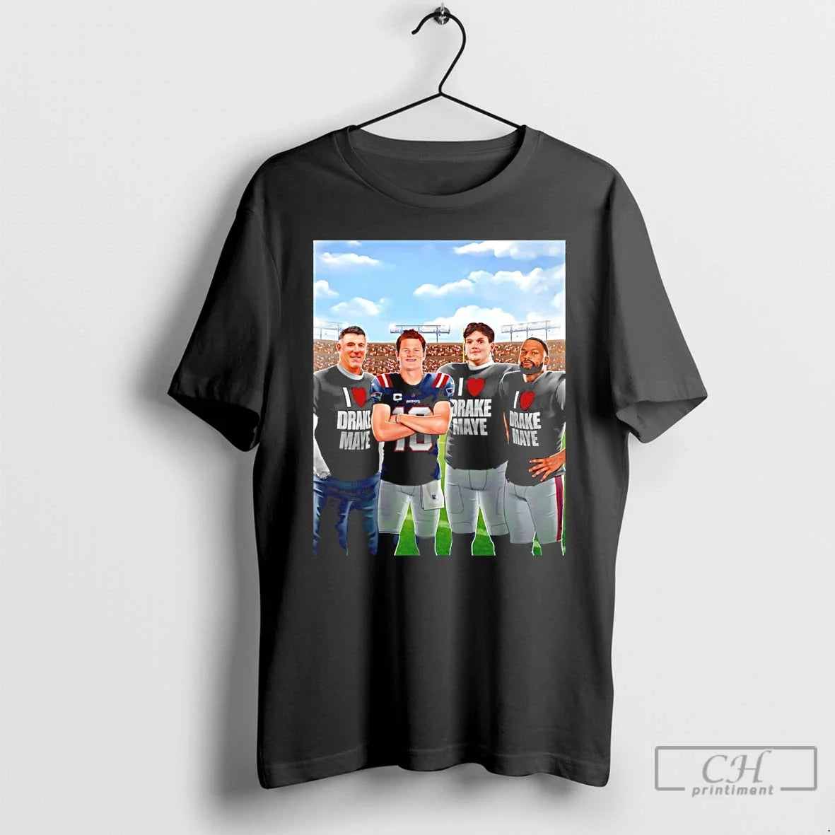 I Love Drake Maye Cartoon T-Shirts, Hoodie, Sweatshirt - T-Shirt, Sweatshirt, Hoodie