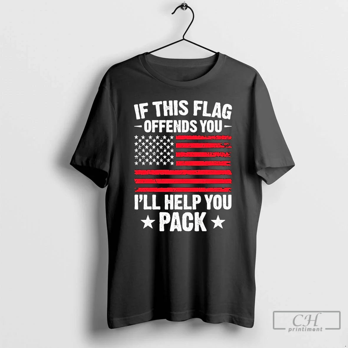 If This Flag Offends You Ill Help You Pack Usa Flag T-Shirts, Hoodie, Sweatshirt - T-Shirt, Sweatshirt, Hoodie