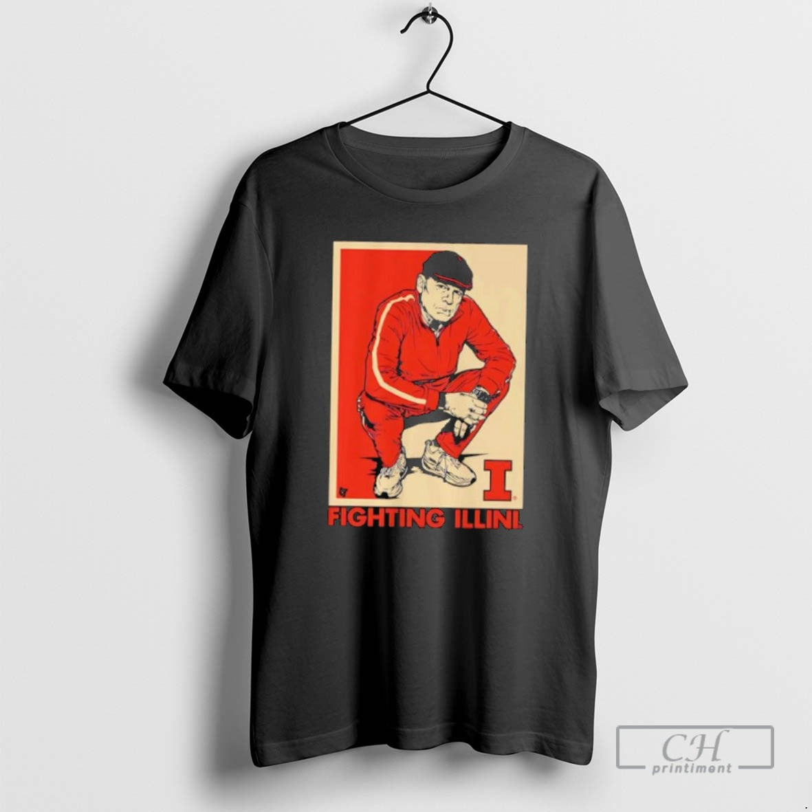 Illinois Fighting Illini Basketball Track Suit Coach Underwood Photo Shirt T-Shirts, Hoodie, Sweatshirt - T-Shirt, Sweatshirt, Hoodie
