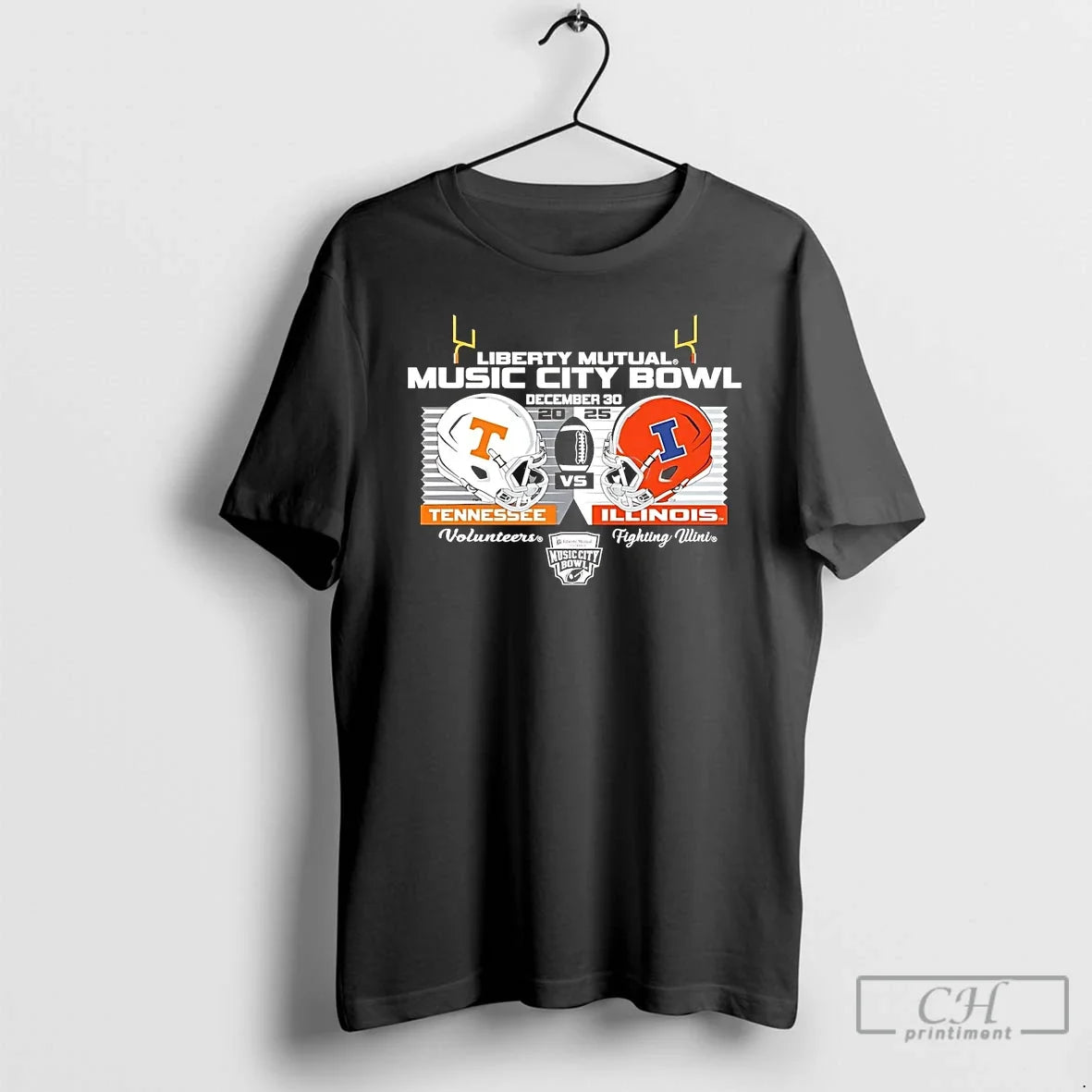 Illinois Fighting Illini Vs Tennessee 2025 Liberty Mutual Music City Bowl T-Shirts, Hoodie, Sweatshirt - T-Shirt, Sweatshirt, Hoodie