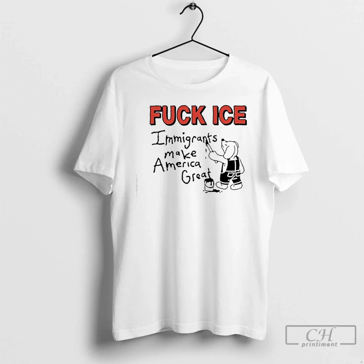 Immigrants Make America Great Fuck Ice T-Shirts, Hoodie, Sweatshirt - T-Shirt, Sweatshirt, Hoodie