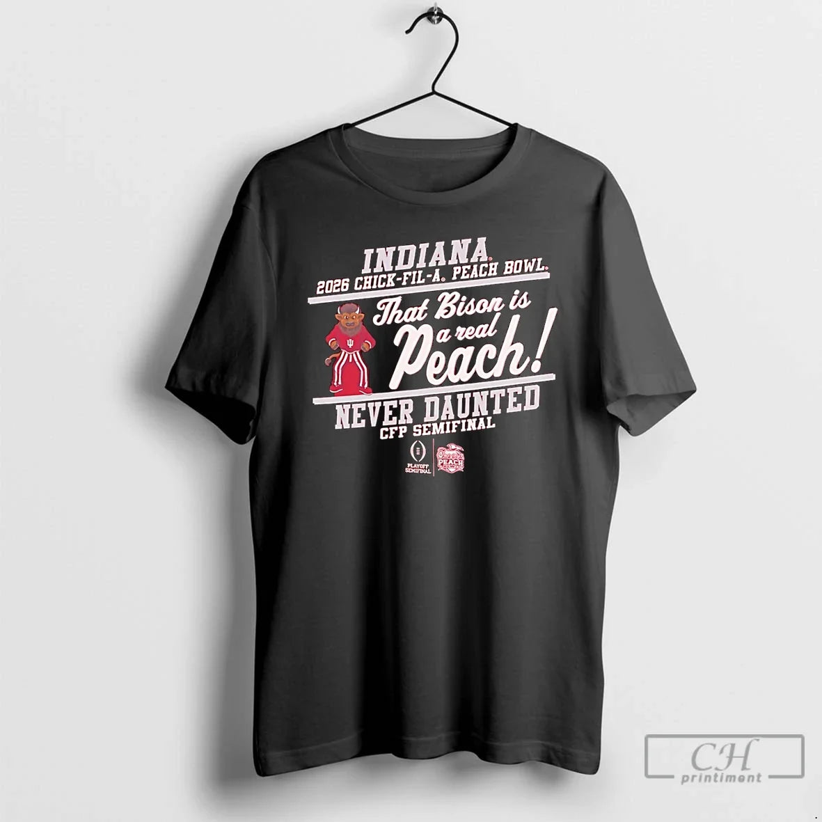 Indiana Football 2026 Rose Bowl Champions Final Score That Bison Is Read Peach T-Shirts, Hoodie, Sweatshirt - T-Shirt, Sweatshirt, Hoodie