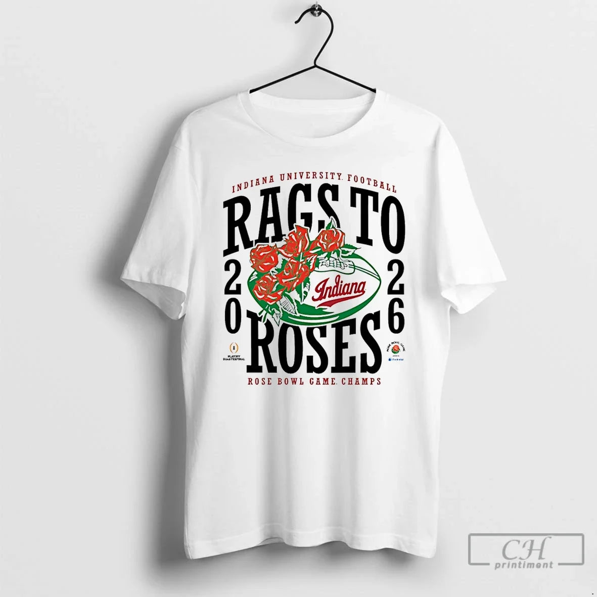 Indiana Rags Roses 2026 Rose Bowl Champions T-Shirts, Hoodie, Sweatshirt - T-Shirt, Sweatshirt, Hoodie