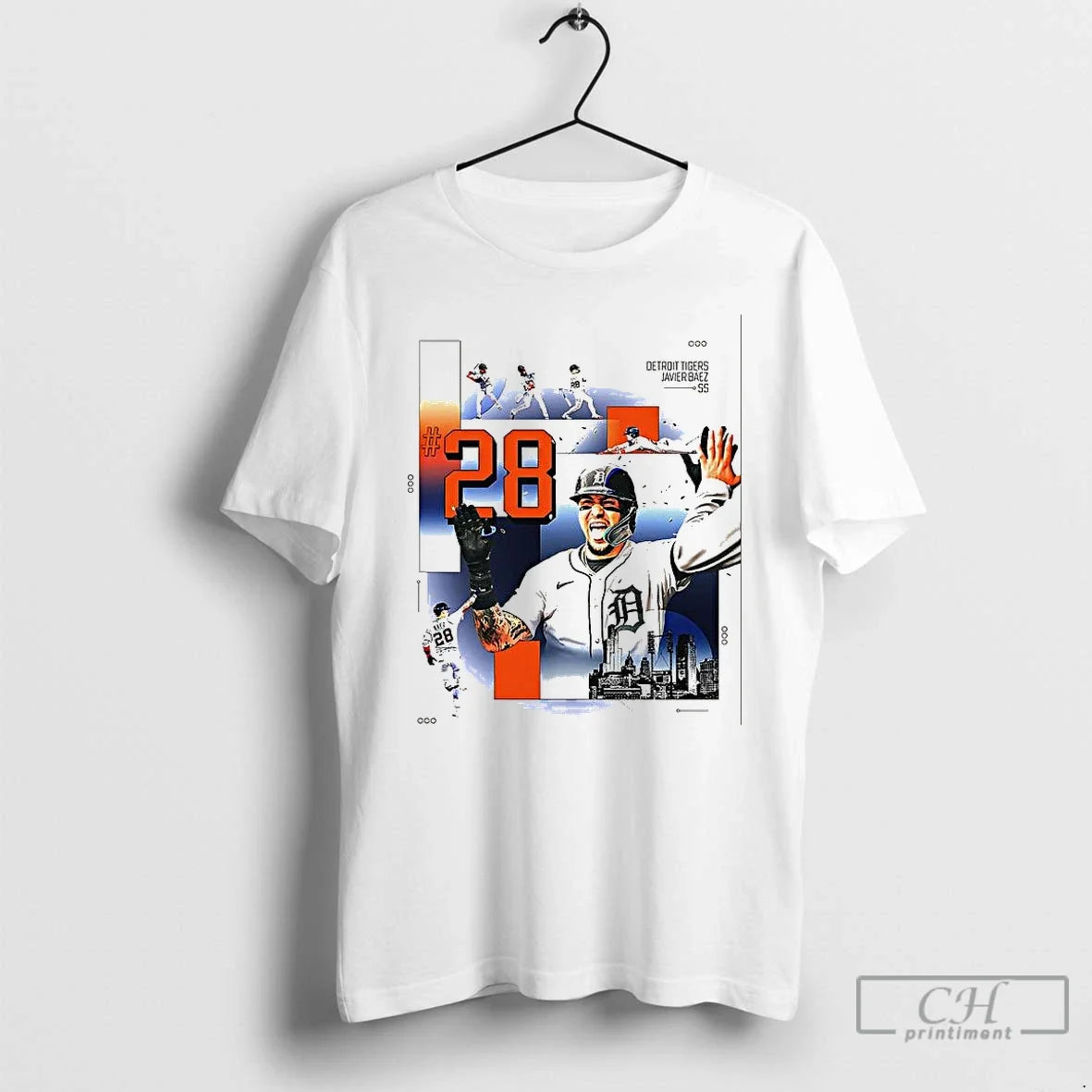 Javier Baez Detroit Tigers Baseball Run Homers Number 28 T-Shirts, Hoodie, Sweatshirt - T-Shirt, Sweatshirt, Hoodie