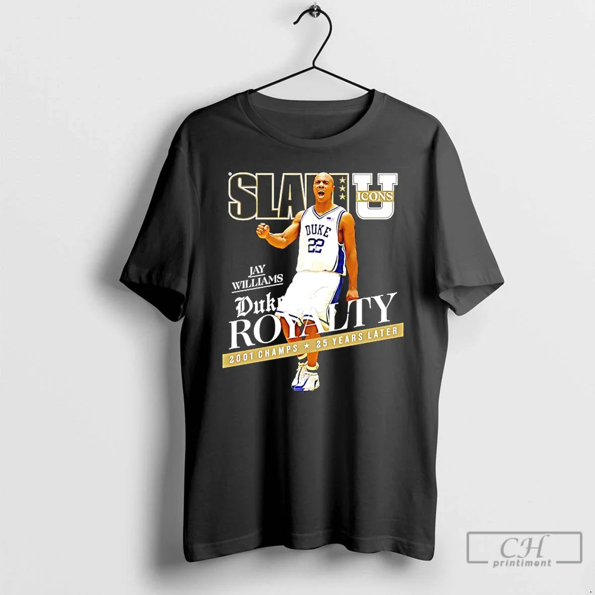 Jay Williams Duke Royalty 2001 Champs 25 Years Later Slam Cover T-Shirts, Hoodie, Sweatshirt - T-Shirt, Sweatshirt, Hoodie
