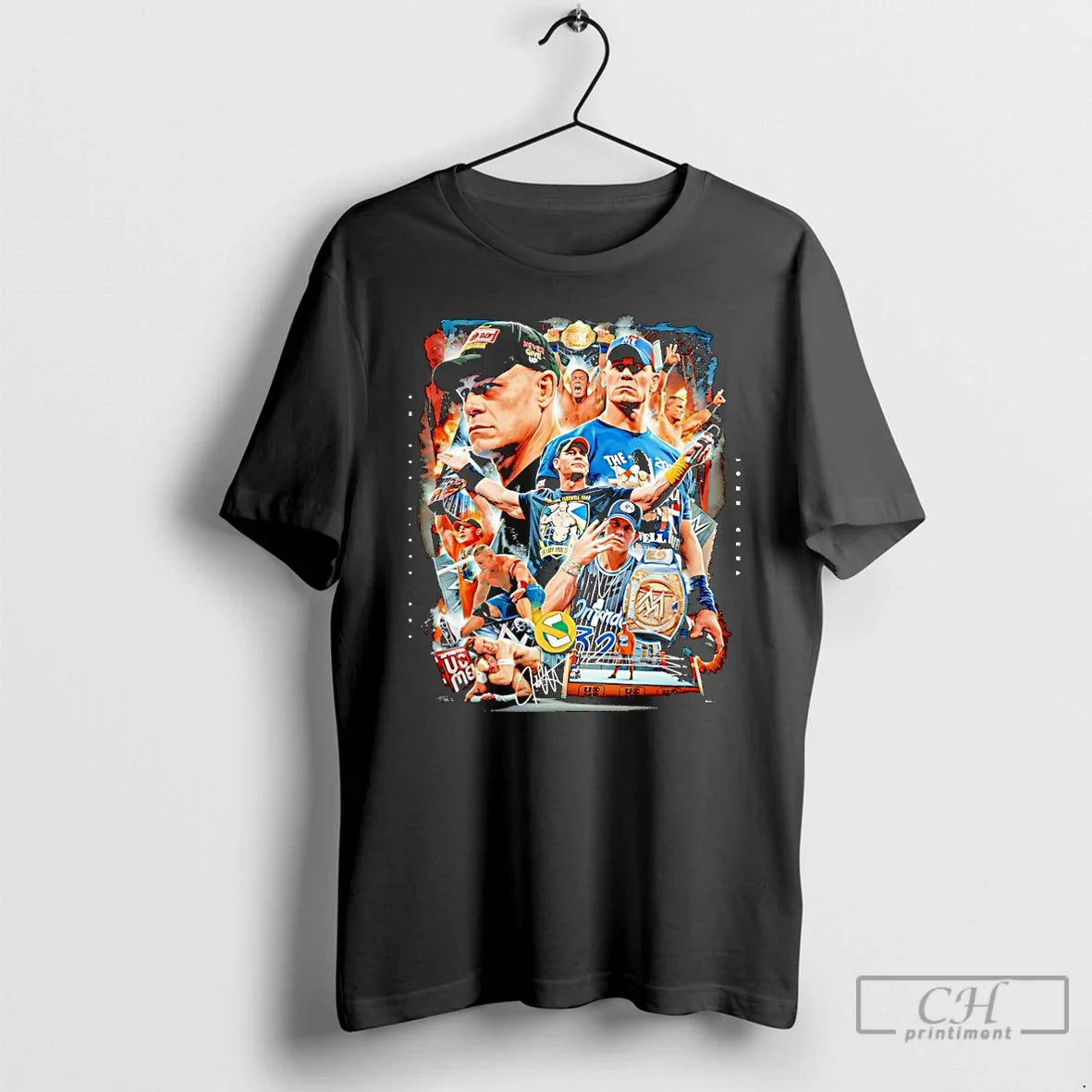 John Cena Thank You You Cant See Me Signature Picture Collage T-Shirts, Hoodie, Sweatshirt - T-Shirt, Sweatshirt, Hoodie