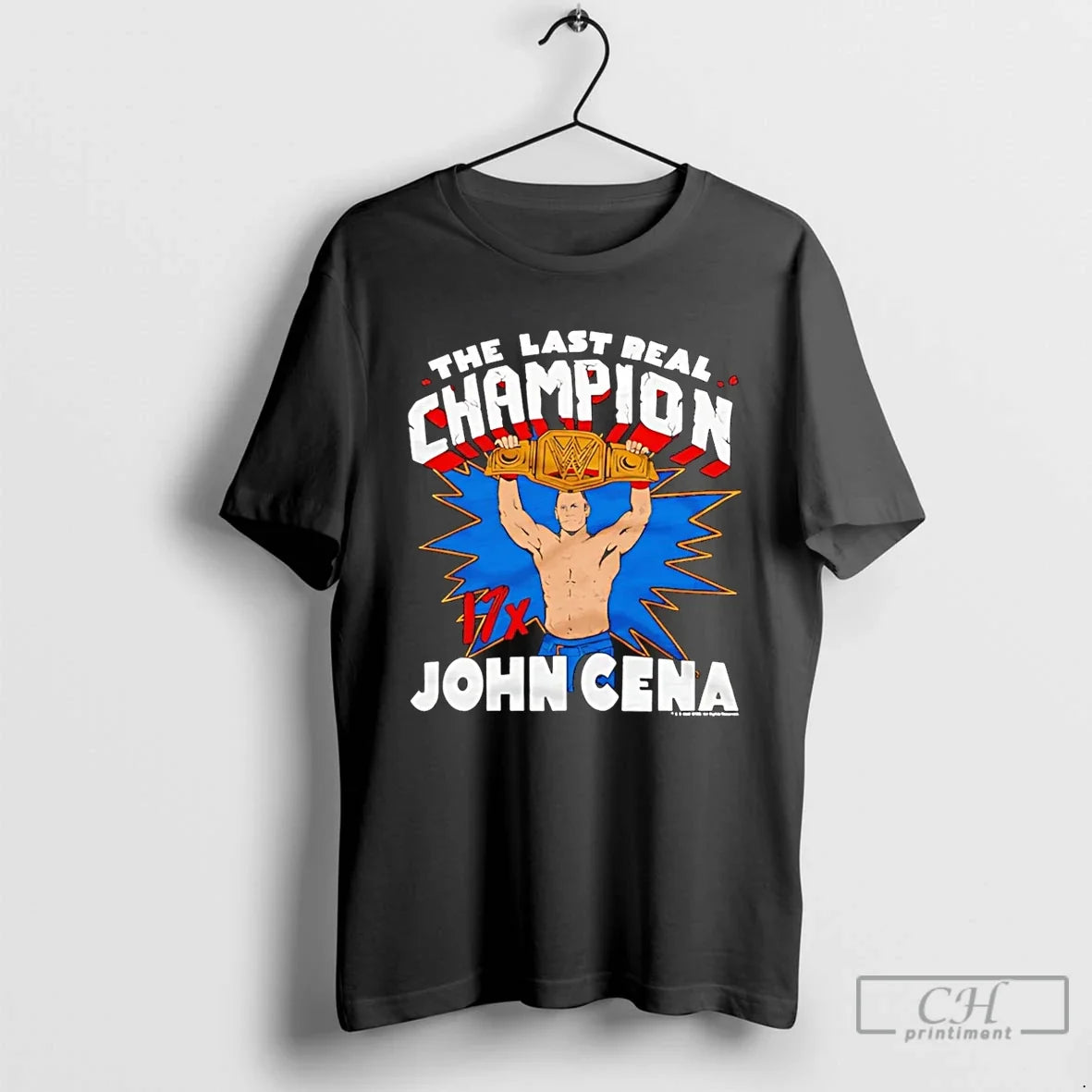 John Cena Last Real Champion 17x Caricature T-Shirts, Hoodie, Sweatshirt - T-Shirt, Sweatshirt, Hoodie