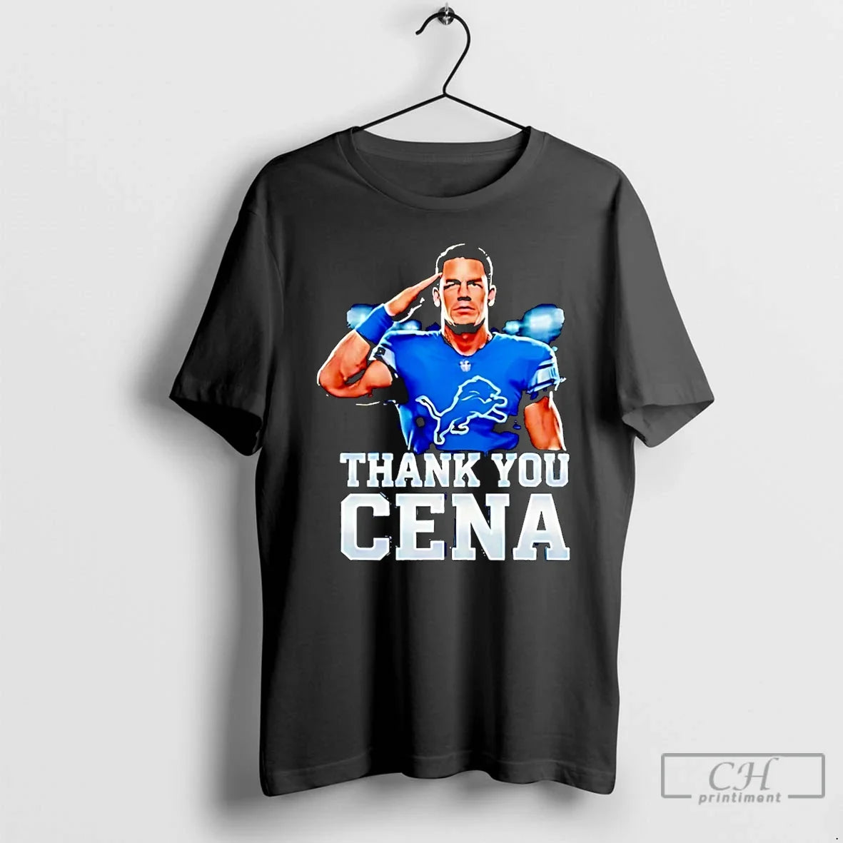 John Cena X Detroit Lions Thank You Cena T-Shirts, Hoodie, Sweatshirt - T-Shirt, Sweatshirt, Hoodie