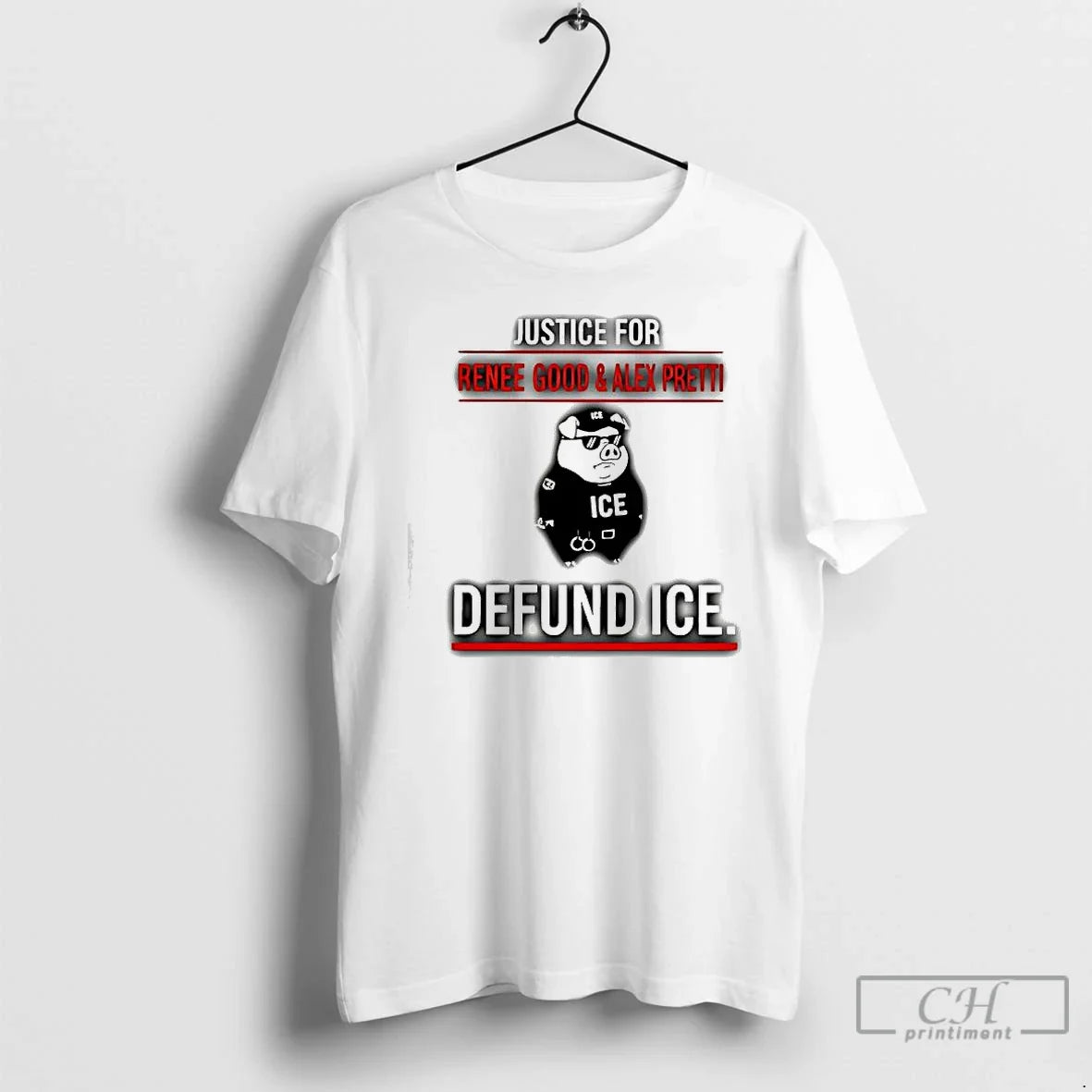 Justice Renee Good Alex Pretti Defund Ice Pig T-Shirts, Hoodie, Sweatshirt - T-Shirt, Sweatshirt, Hoodie