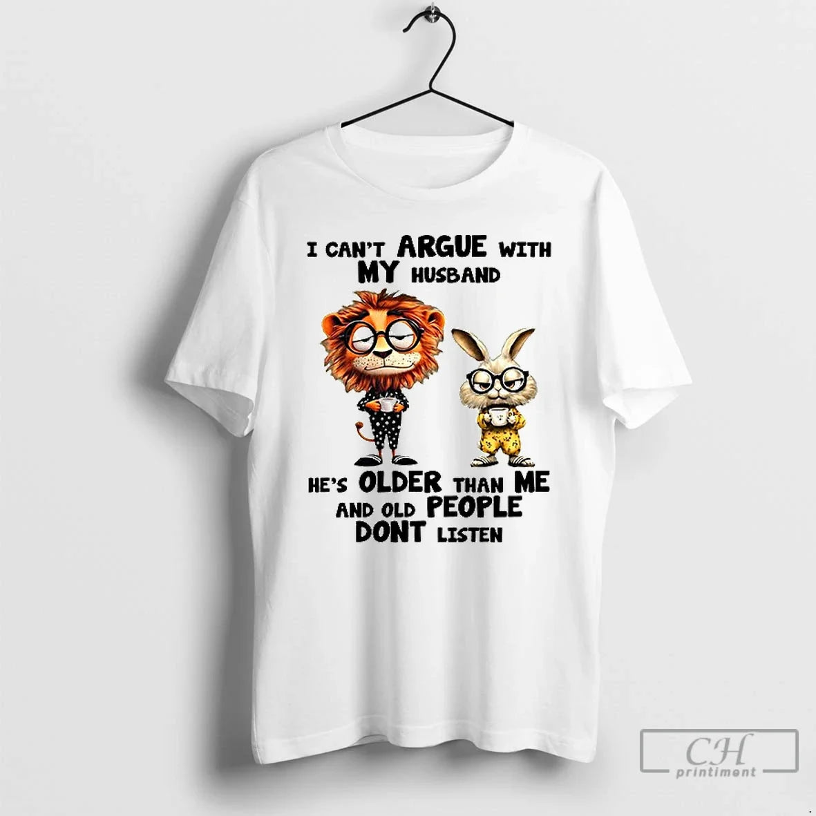 Lion Rabbit I Cant Argue My Husband Hes Older Than Me Ceramic T-Shirts, Hoodie, Sweatshirt - T-Shirt, Sweatshirt, Hoodie
