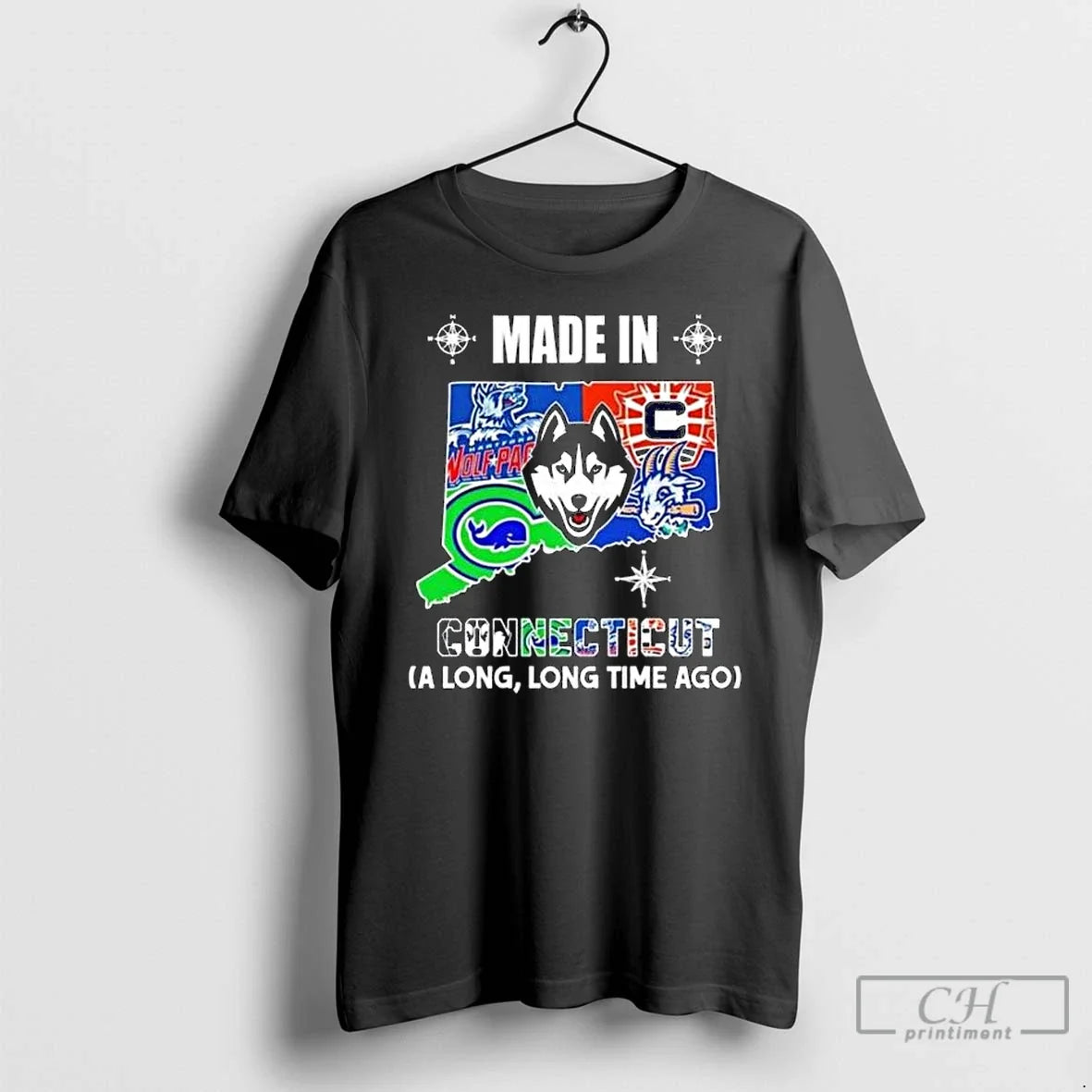 Made Connecticut Long Long Time Ago State Logo Map 2026 T-Shirts, Hoodie, Sweatshirt - T-Shirt, Sweatshirt, Hoodie