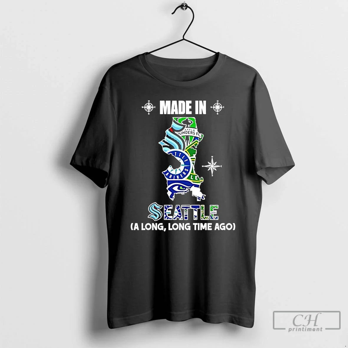 Made Seattle Long Long Time Ago State T-Shirts, Hoodie, Sweatshirt - T-Shirt, Sweatshirt, Hoodie
