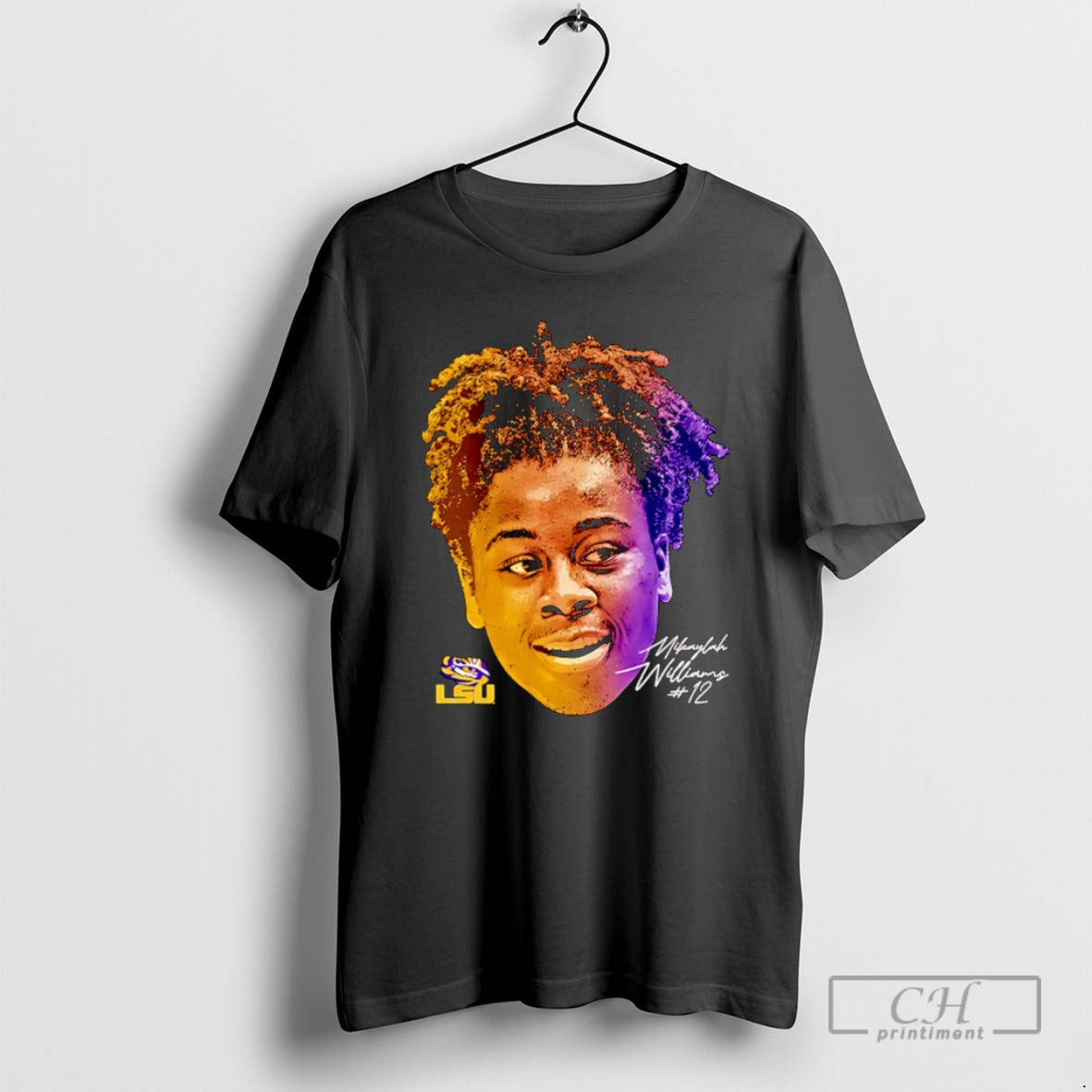 Mikaylah Williams Lsu Basketball Game Face Shirt T-Shirts, Hoodie, Sweatshirt - T-Shirt, Sweatshirt, Hoodie