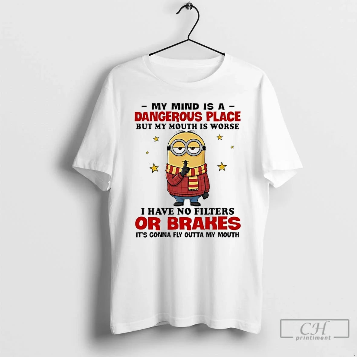 Minion My Mind Is Dangerous Place But My Mouth Is Worse I Have T-Shirts, Hoodie, Sweatshirt - T-Shirt, Sweatshirt, Hoodie