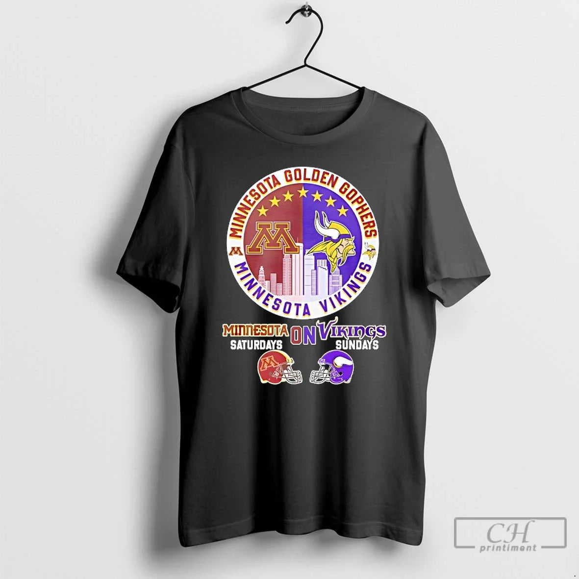 Minnesota Golden Gophers Saturdays Minnesota Vikings Sundays Helmet Logo Mashup T-Shirts, Hoodie, Sweatshirt - T-Shirt, Sweatshirt, Hoodie
