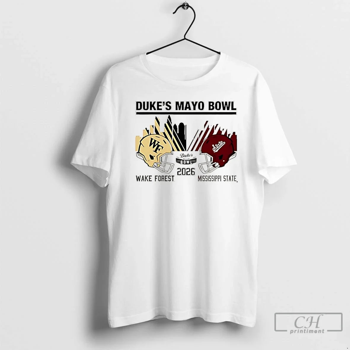Mississippi State Vs Wake Forest 2026 Dukes Mayo Bowl Match Up T-Shirts, Hoodie, Sweatshirt - T-Shirt, Sweatshirt, Hoodie