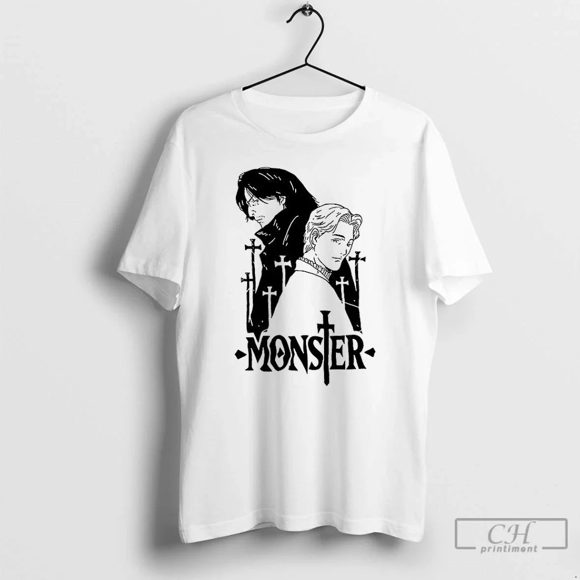 Monster Johan Liebert Kenzo Tenma T-Shirts, Hoodie, Sweatshirt - T-Shirt, Sweatshirt, Hoodie