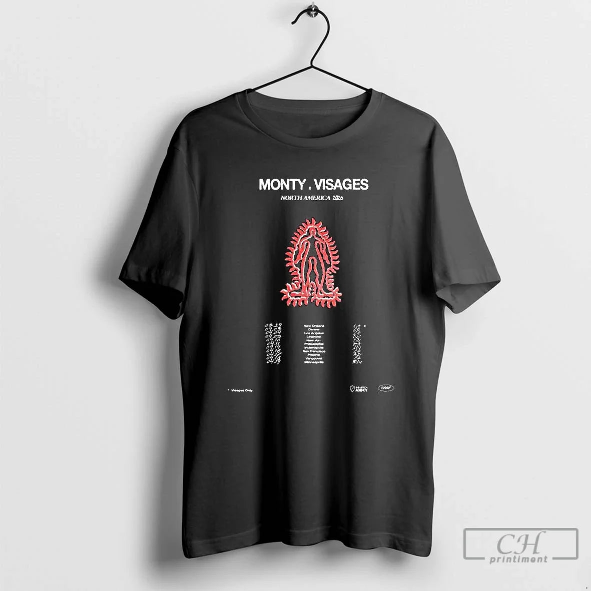 Monty Visages North America Tour 2026 T-Shirts, Hoodie, Sweatshirt - T-Shirt, Sweatshirt, Hoodie