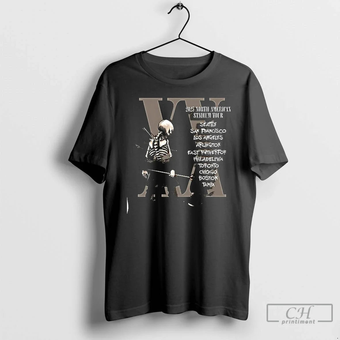 My Chemical Romance 2025 North American Stadium Tour Cities Skeleton T-Shirts, Hoodie, Sweatshirt - T-Shirt, Sweatshirt, Hoodie