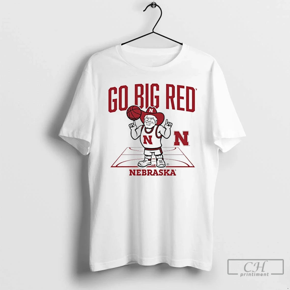 Nebraska Huskers Basketball Go Big Red Herbie Mascot T-Shirts, Hoodie, Sweatshirt - T-Shirt, Sweatshirt, Hoodie